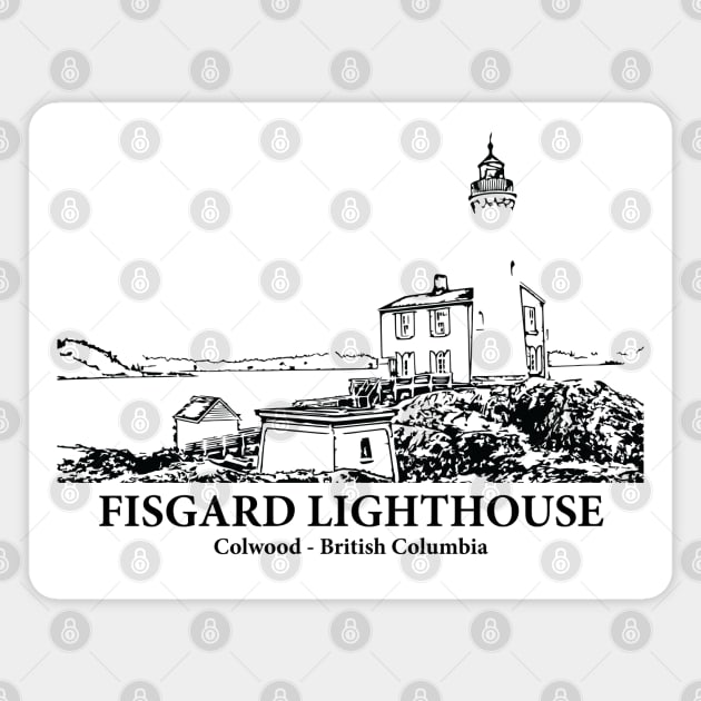 Fisgard Lighthouse - Colwood BC Magnet by Lakeric
